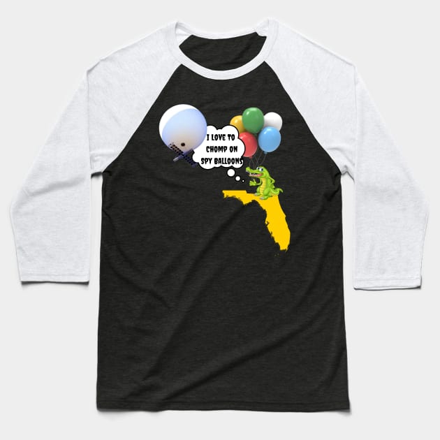 I Love To Chomp On Spy Ballons Baseball T-Shirt by The Treasure Hut